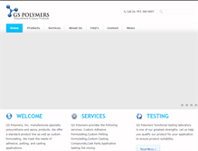Tablet Screenshot of gspolymers.com